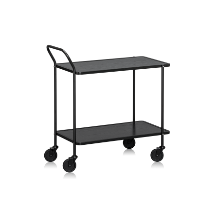 Bordsvagn 2-plan Svart