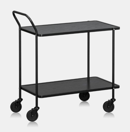 Bordsvagn 2-plan Svart