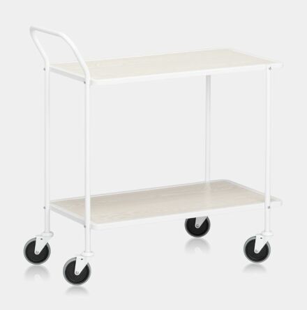 Bordsvagn 2-plan Vit