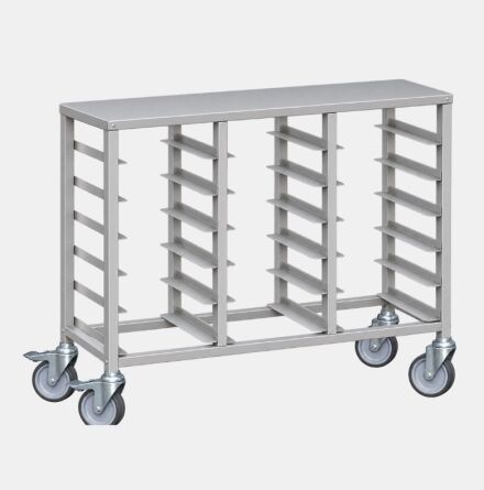 Stativ vit brickvagn 21 brickor 5714
